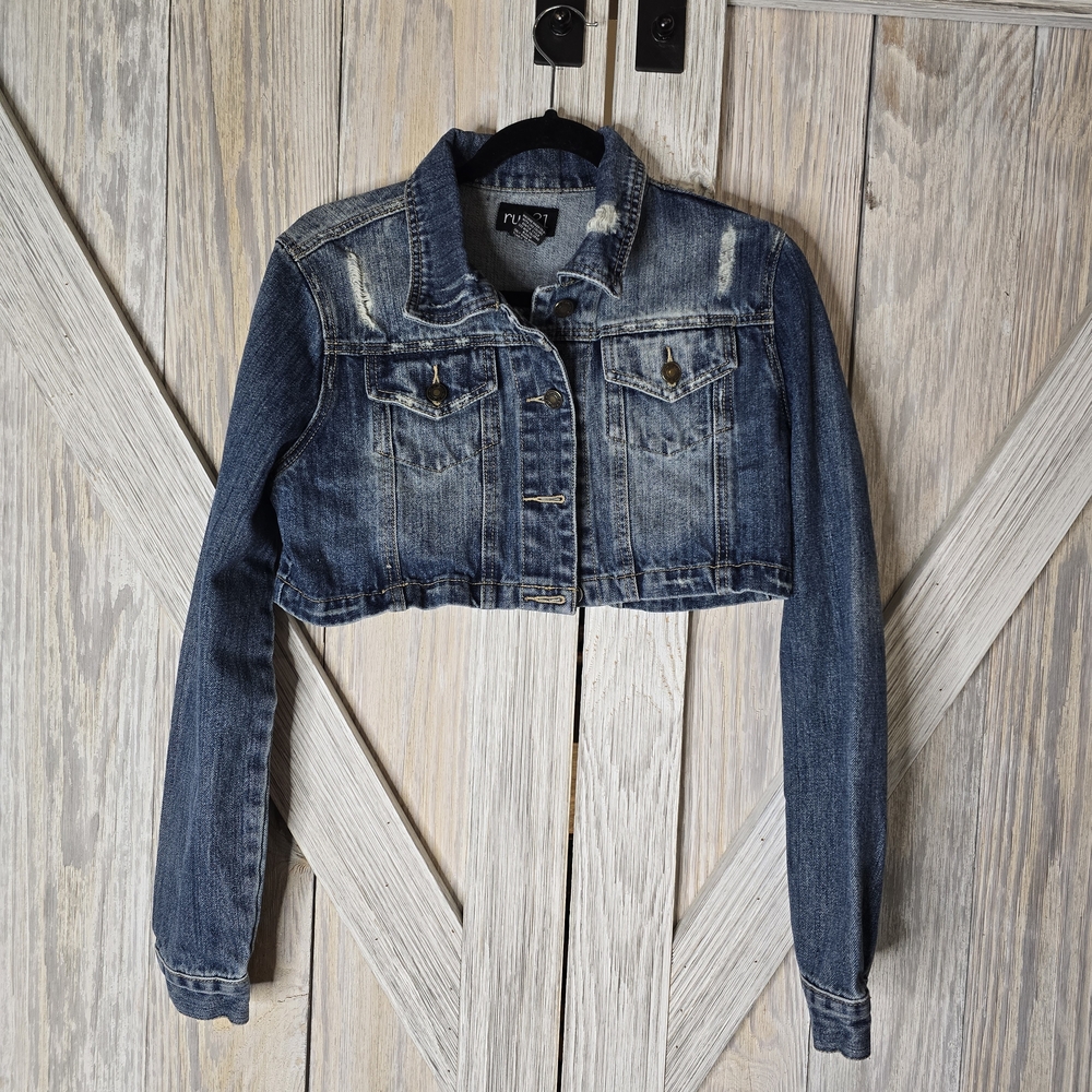 Denim Cropped Jacket